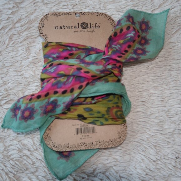 Women's Natural Life Bandana Hair Accessory, NWT - Picture 2 of 3